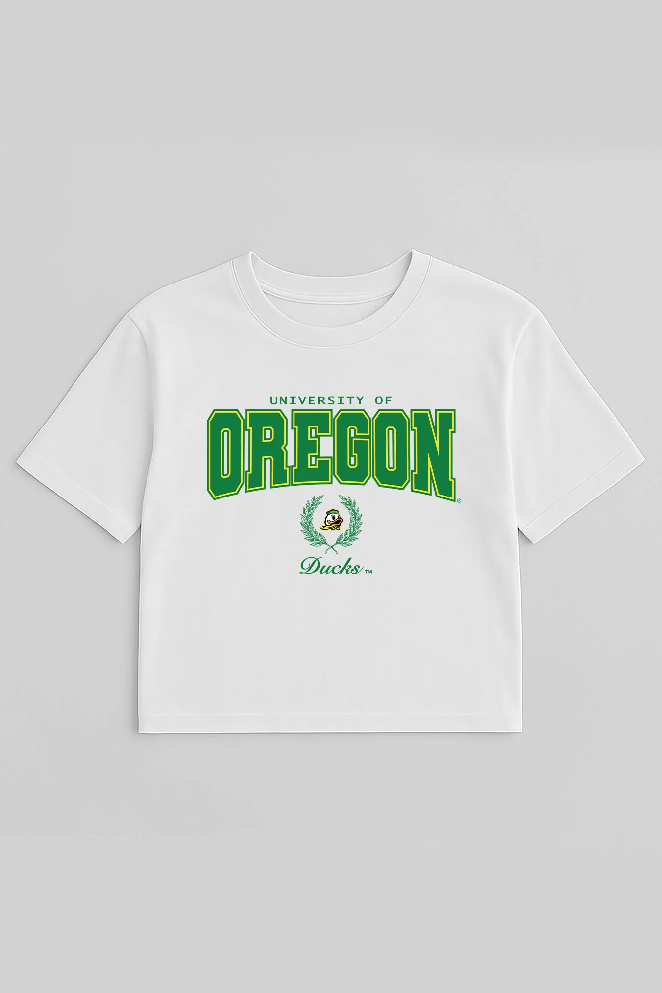 OREGON DUCKS EASY WIN BOXY FIT CROP TEE - Image 5