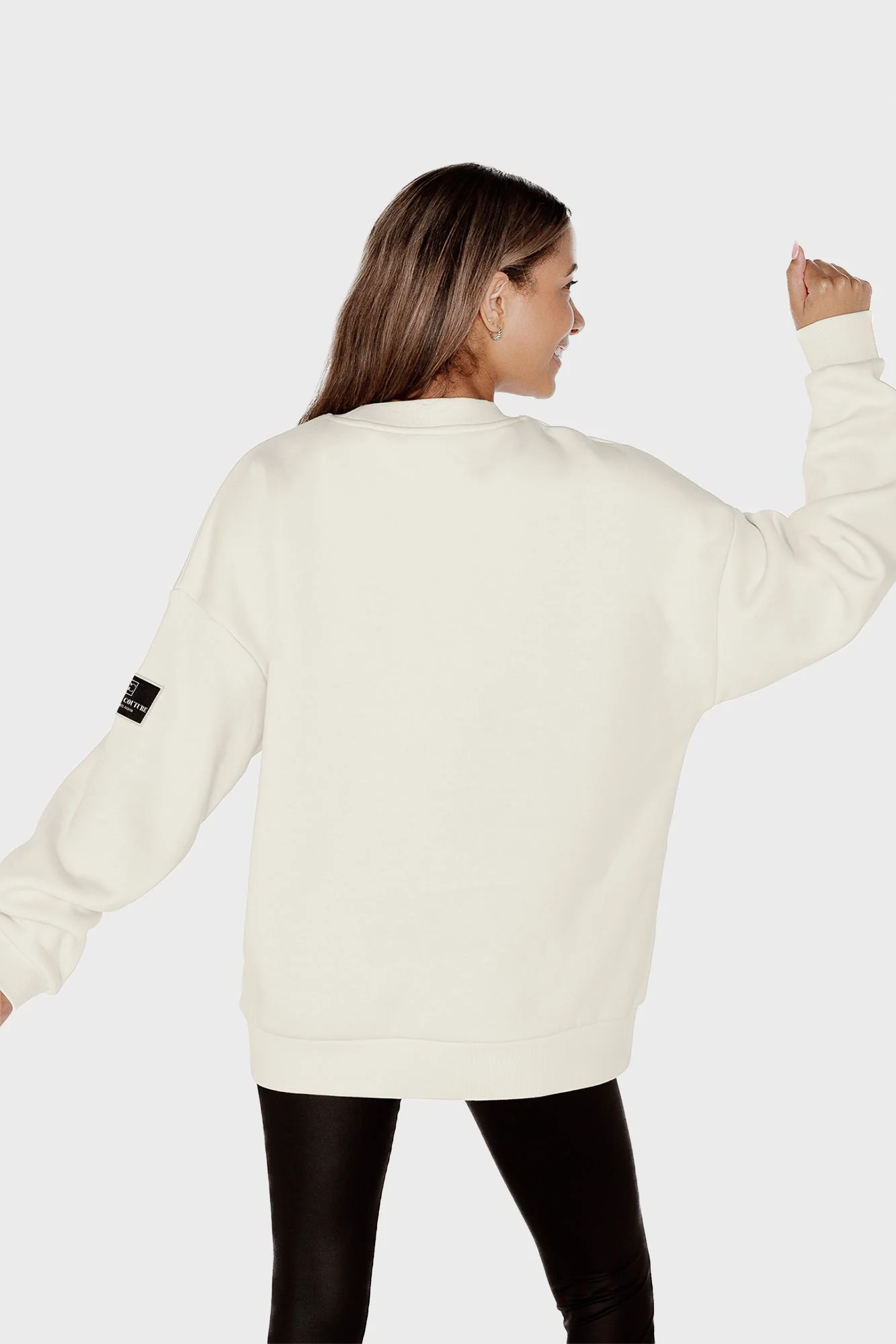 PITTSBURGH STEELERS CLUTCH MOVE BLACK LABEL PREMIUM FLEECE CREW SWEATSHIRT BY RANDI MAHOMES - Image 4