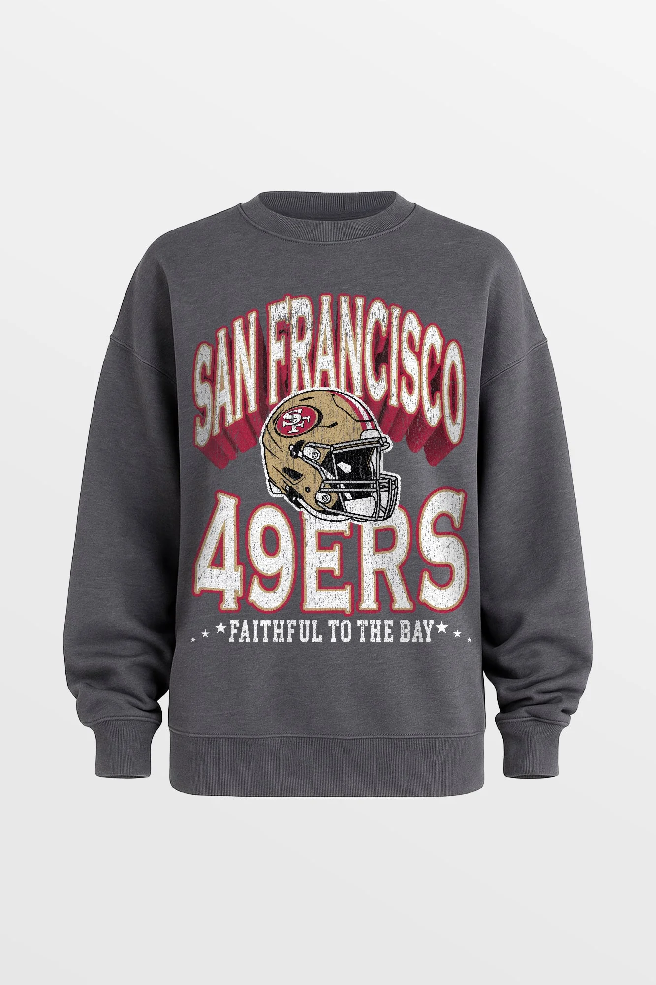 SAN FRANCISCO 49ERS STAY COOL PREMIUM FLEECE CREWNECK PULLOVER BY RANDI MAHOMES