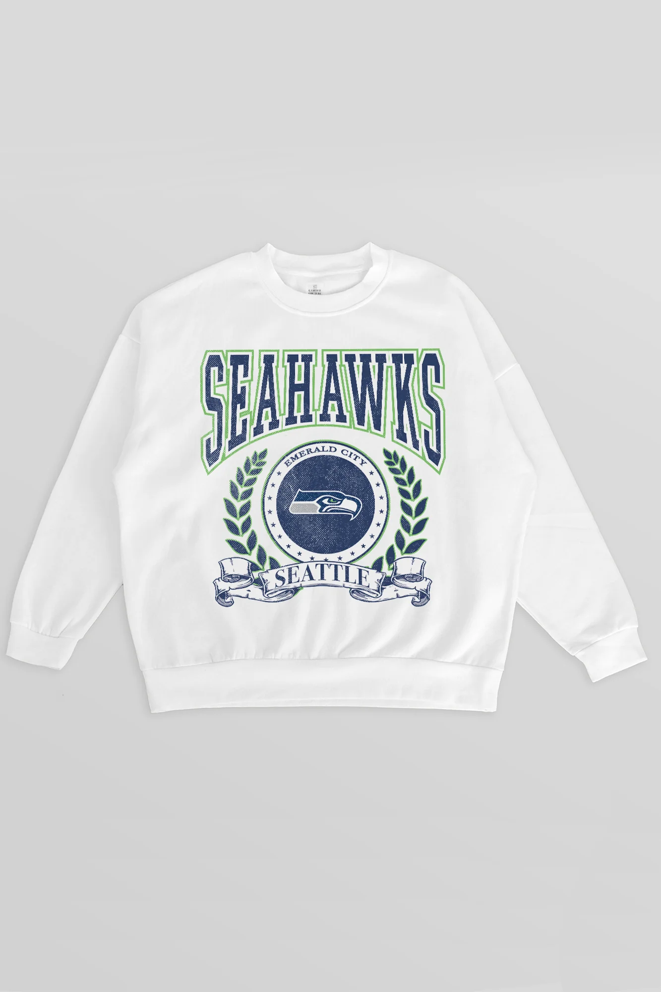 SEATTLE SEAHAWKS STAY COOL PREMIUM FLEECE CREWNECK PULLOVER - Image 5