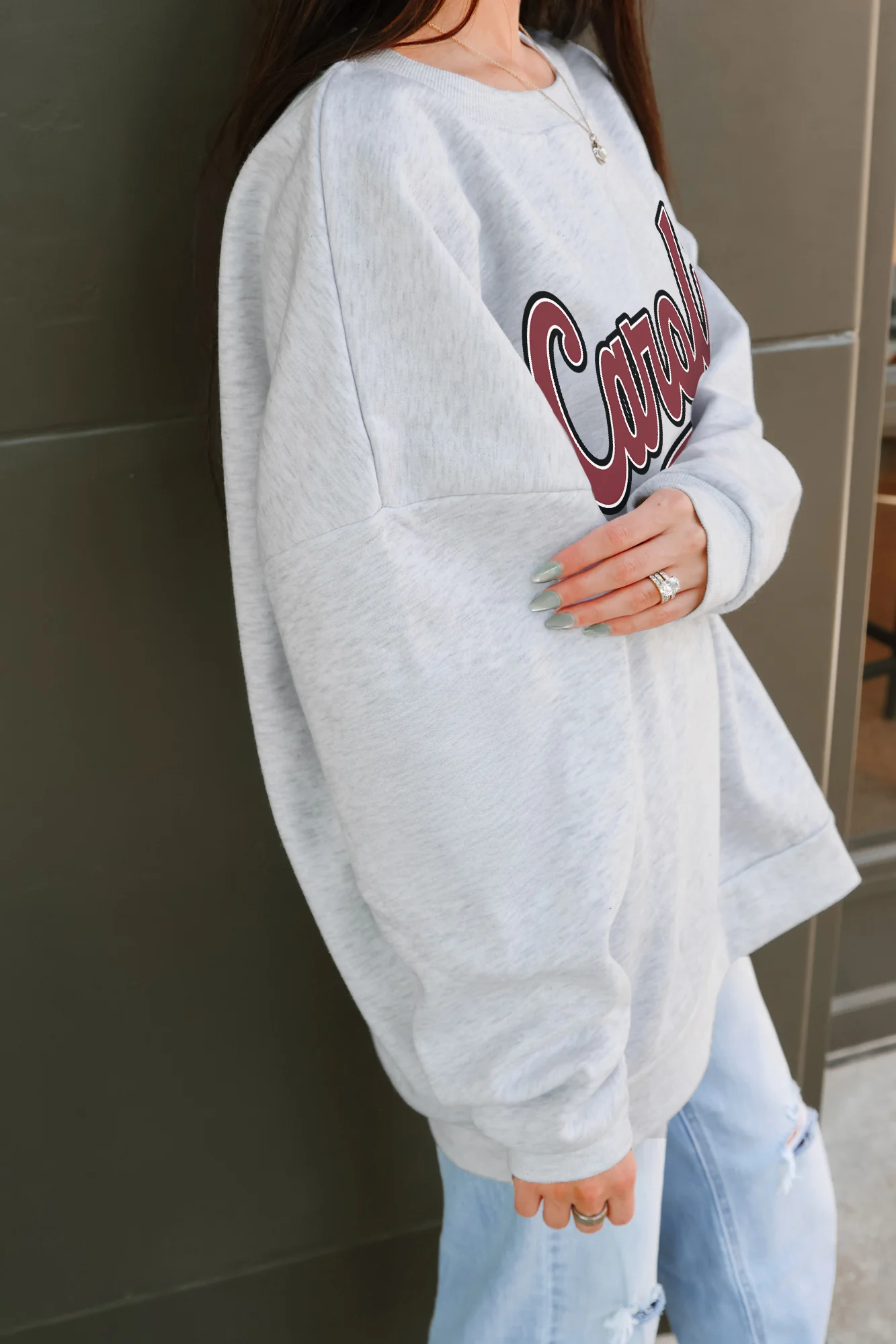 SOUTH CAROLINA GAMECOCKS CLASSIC WIN PREMIUM FLEECE CREWNECK PULLOVER - Image 4