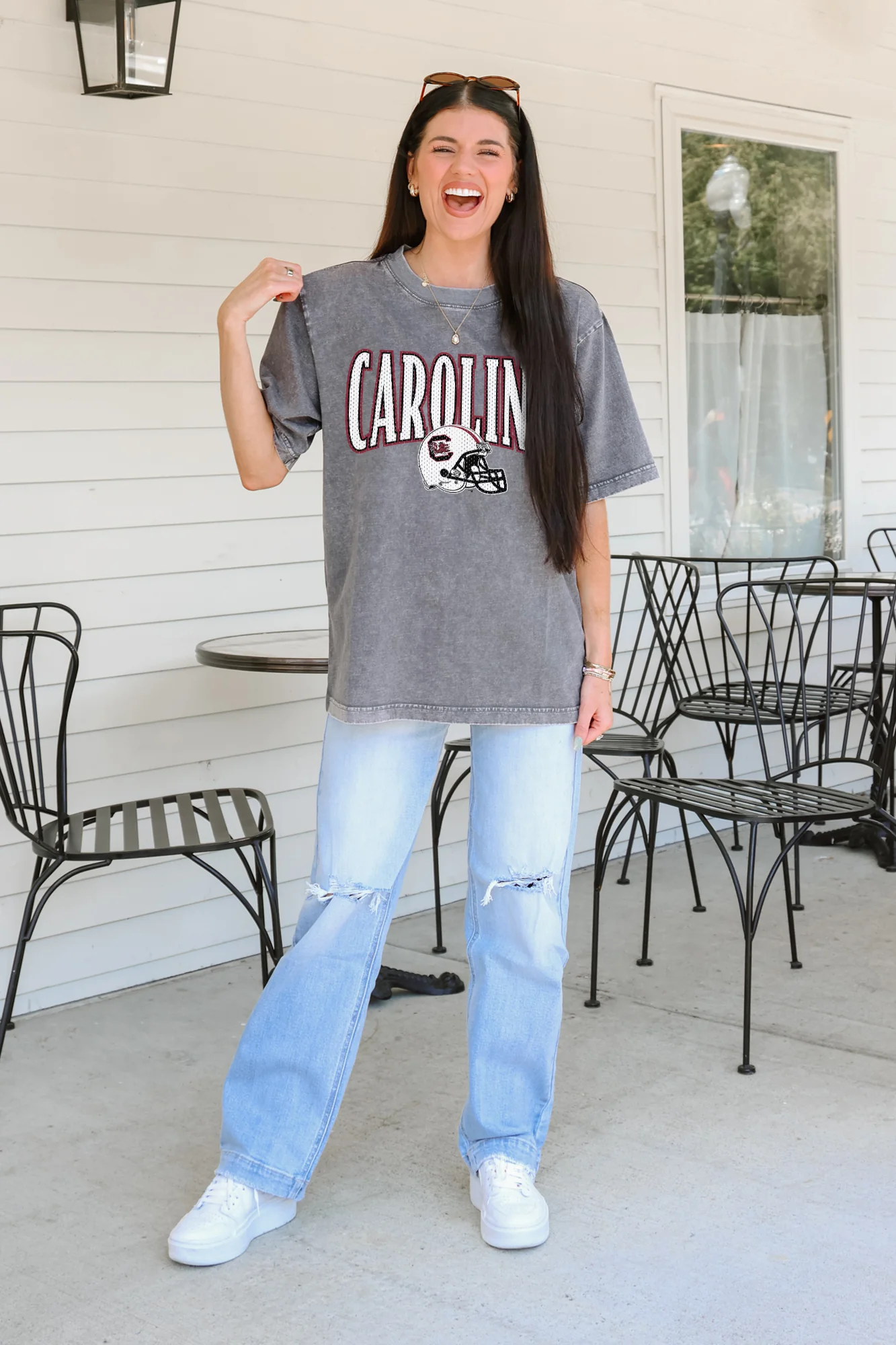 SOUTH CAROLINA GAMECOCKS PLAYBOOK WIN OVERSIZED CREWNECK TEE - Image 2