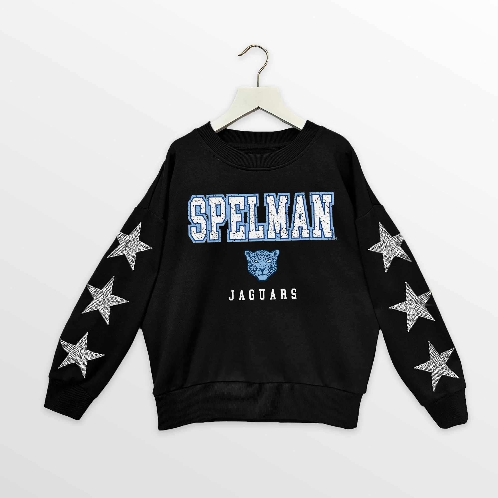 SPELMAN COLLEGE JAGUARS VELOCITY KIDS STAR SLEEVE CREWNECK PULLOVER - Image 7