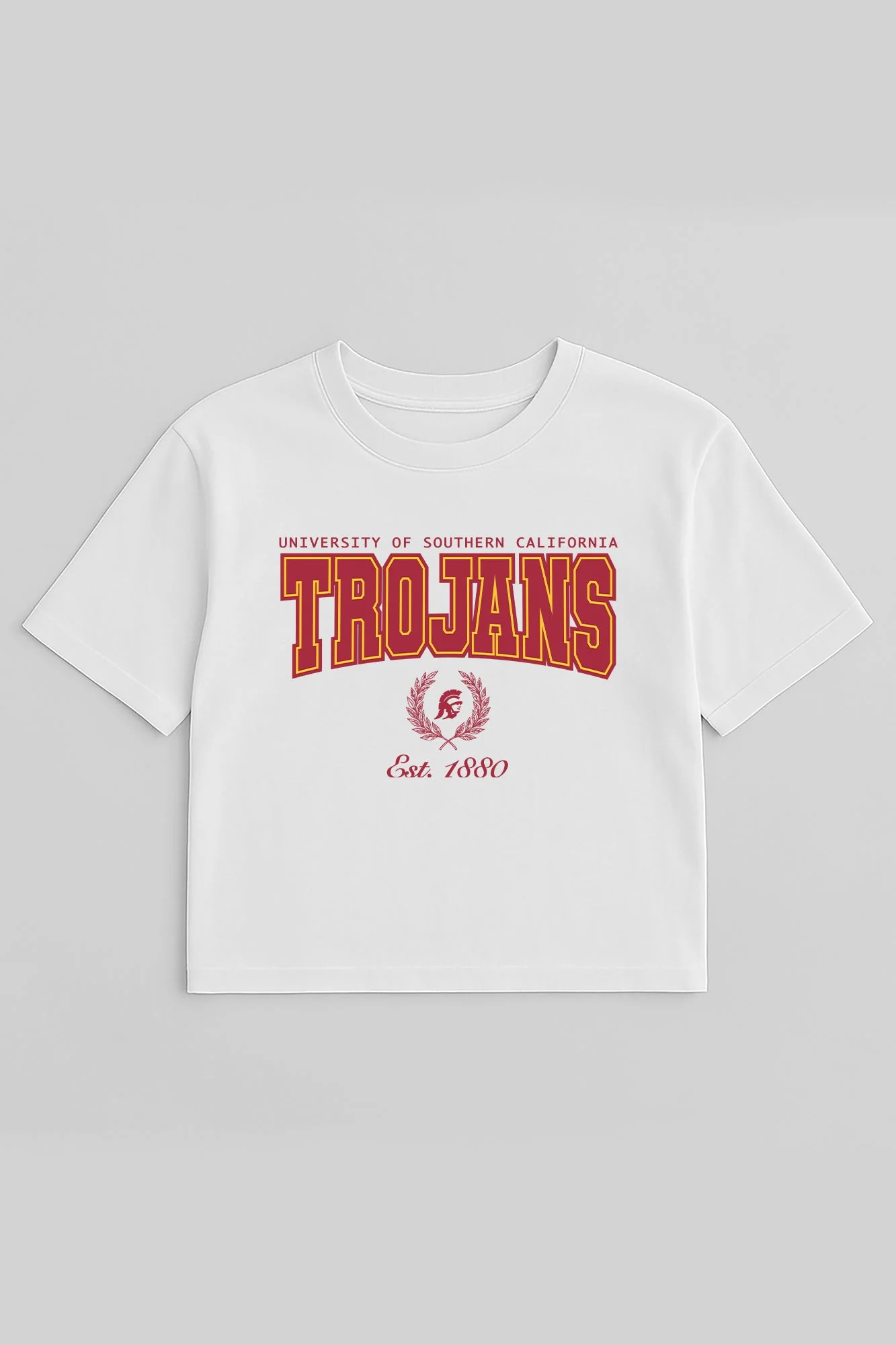 USC TROJANS EASY WIN BOXY FIT CROP TEE - Image 5