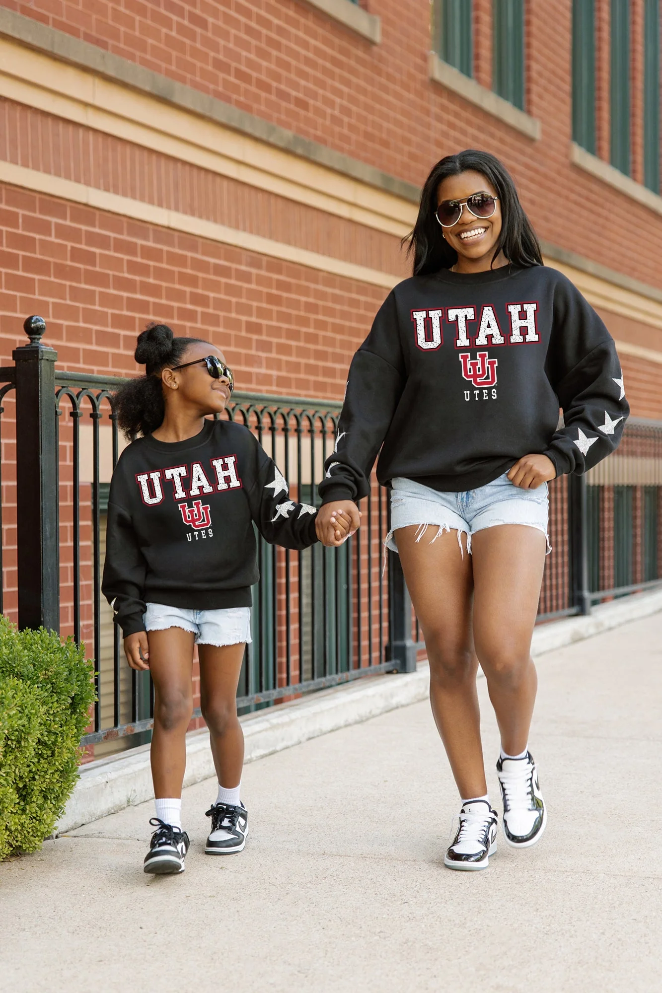 UTAH UTES VELOCITY KIDS STAR SLEEVE CREWNECK PULLOVER - Image 5