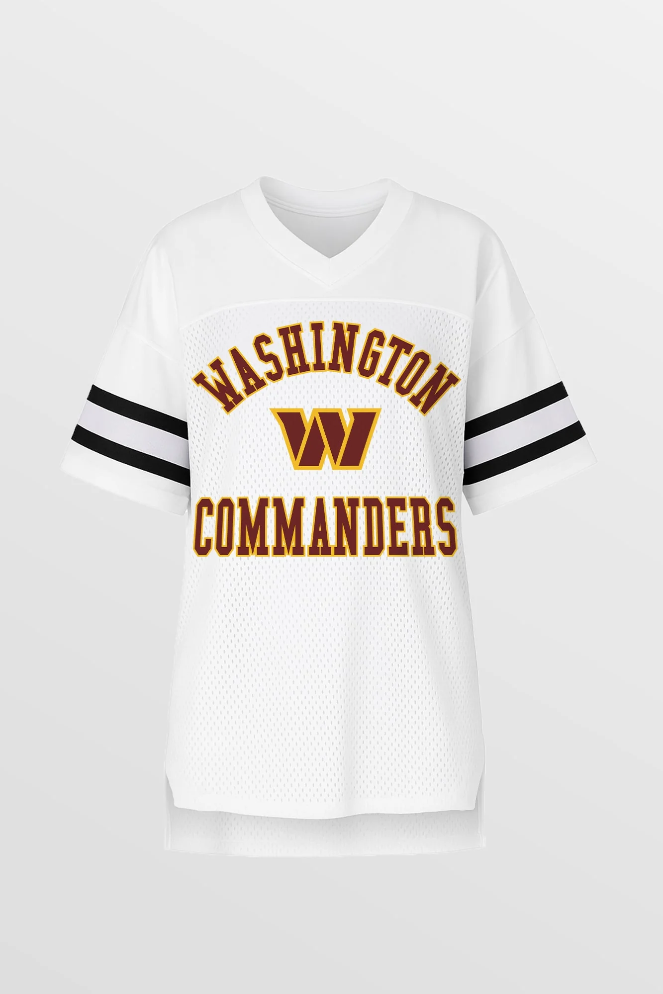WASHINGTON COMMANDERS NEXT DOWN ICONIC OVERSIZED FASHION JERSEY BY RANDI MAHOMES